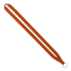 IMPORT Rush 5/8" Polyester Lanyard with Sewn Silver Metal Split-Ring - Orange