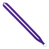 IMPORT Rush 5/8" Polyester Lanyard with Sewn Silver Metal Split-Ring - Purple