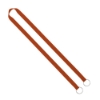 IMPORT Rush 5/8" Polyester 2-Ended Lanyard with Dual Sewn Silver Metal Split-Ring - Orange
