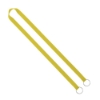 IMPORT Rush 5/8" Polyester 2-Ended Lanyard with Dual Sewn Silver Metal Split-Ring - Yellow