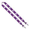 IMPORT Rush 1" Dye-Sublimated 2-Ended Lanyard with Dual Silver Metal Crimp & Split-Ring - IMA1_IMA1