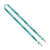 IMPORT Rush 5/8" Dye-Sublimated Lanyard with Dual Silver Crimps & Dual Silver Metal Split-Rings - IMA1_IMA1