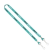 IMPORT Rush 5/8" Dye-Sublimated Lanyard with Dual Silver Crimps & Dual Silver Metal Split-Rings - IMB1_IMB1