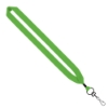 1" Cotton Lanyard with Metal Crimp & Metal Swivel Snap Hook - Lime Green