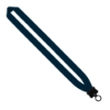 1" Cotton Lanyard with Plastic Clamshell & O-Ring - Navy