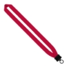 1" Cotton Lanyard with Plastic Clamshell & O-Ring - Red