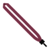 1" Cotton Lanyard with Plastic Clamshell & Bulldog Clip - Burgundy