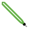 1" Cotton Lanyard with Plastic Clamshell & Swivel Snap Hook - Lime Green