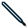 1" Cotton Lanyard with Plastic Snap-Buckle Release & O-Ring - Navy