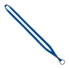 1/2" Cotton Lanyard with Metal Crimp & Split-Ring - Electric Blue