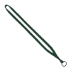 1/2" Cotton Lanyard with Metal Crimp & Split-Ring - Forest Green
