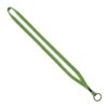 1/2" Cotton Lanyard with Metal Crimp & Split-Ring - Lime Green