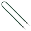 1/2" Cotton Double Swivel Hook Lanyard - Forest Green