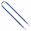 1/2" Cotton Double Swivel Hook Lanyard - Royal Blue