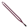 1/2" Cotton Lanyard with Metal Crimp & Bulldog Clip - Burgundy