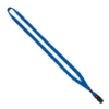 1/2" Cotton Lanyard with Metal Crimp & Bulldog Clip - Electric Blue