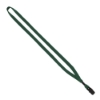 1/2" Cotton Lanyard with Metal Crimp & Bulldog Clip - Forest Green