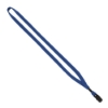 1/2" Cotton Lanyard with Metal Crimp & Bulldog Clip - Royal Blue