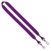 3/4" Cotton Double Swivel Hook Lanyard - Purple