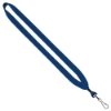 3/4" Cotton Lanyard with Metal Crimp & Swivel Snap Hook - Royal Blue