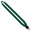 3/4" Cotton Lanyard with Plastic Clamshell & O-Ring - Forest Green