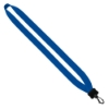 3/4" Cotton Lanyard with Plastic Clamshell & Swivel Snap Hook - Electric Blue