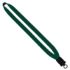 3/4" Cotton Lanyard with Plastic Snap-Buckle Release & O-Ring - Forest Green