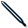 3/4" Cotton Lanyard with Plastic Snap-Buckle Release & O-Ring - Navy
