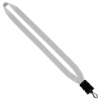 3/4" Cotton Lanyard with Plastic Snap-Buckle Release & Swivel Hook - White