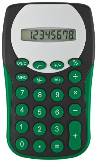 Black Magic Slim Calculator - Green