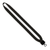 3/4" Neoprene Lanyard with Plastic Clamshell & O-Ring - Black