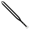 1/2" Smooth Nylon Slide Release Lanyard - Black