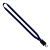 1/2" Smooth Nylon Lanyard with Snap-Buckle Release & O-Ring - Navy
