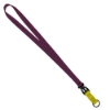 3/4" Multi color (Top and bottom) Nylon Lanyard with Plastic Slide Buckle R - Burgundy