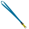3/4" Multi color (Top and bottom) Nylon Lanyard with Plastic Slide Buckle R - Electric Blue