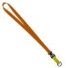 3/4" Multi color (Top and bottom) Nylon Lanyard with Plastic Slide Buckle R - Orange
