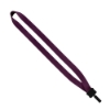 3/4" Smooth Nylon Lanyard with Plastic Clamshell & Bulldog Clip - Burgundy