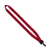 3/4" Smooth Nylon Lanyard with Plastic Clamshell & Bulldog Clip - Red