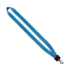 3/4" Smooth Nylon Lanyard with Plastic Clamshell & Swivel Snap Hook - Electric Blue