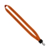 3/4" Smooth Nylon Lanyard with Plastic Clamshell & Swivel Snap Hook - Orange