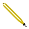 3/4" Smooth Nylon Lanyard with Plastic Clamshell & Swivel Snap Hook - Yellow