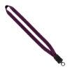 3/4" Smooth Nylon Lanyard with Snap-Buckle Release & O-Ring - Burgundy