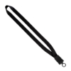 3/4" Smooth Nylon Lanyard with Snap-Buckle Release & O-Ring - Black