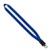 3/4" Smooth Nylon Lanyard with Snap-Buckle Release & O-Ring - Royal Blue