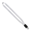 3/4" Smooth Nylon Lanyard with Snap-Buckle Release & O-Ring - White