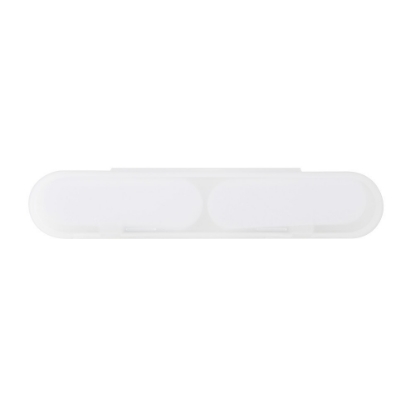 Nailed Twin-pack Emery board with plastic case - Clear