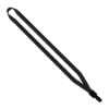 1/2" Polyester Lanyard with Non-Swivel Plastic Hook - Black
