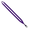 1/2" Polyester Lanyard with Plastic O-Ring - Purple