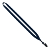 1/2" Polyester Lanyard with Plastic Bulldog Clip - Navy