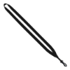 1/2" Polyester Lanyard with Plastic Swivel Snap Hook - Black